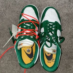 Off white Dunks low ‘Pine Green ‘